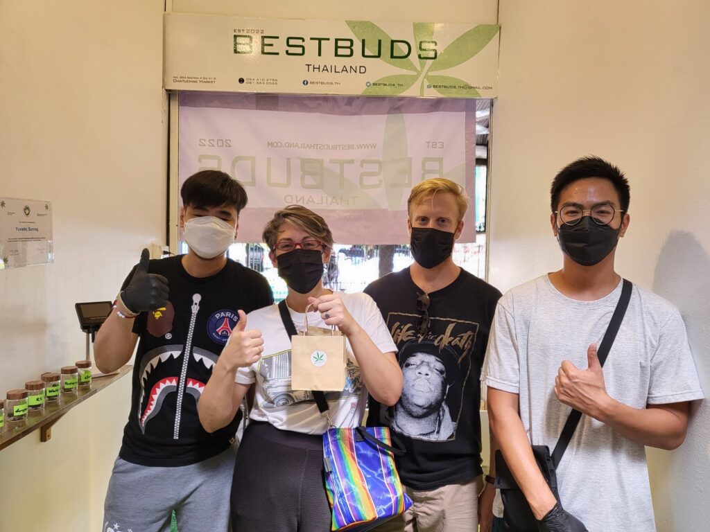 four customers at BestBuds