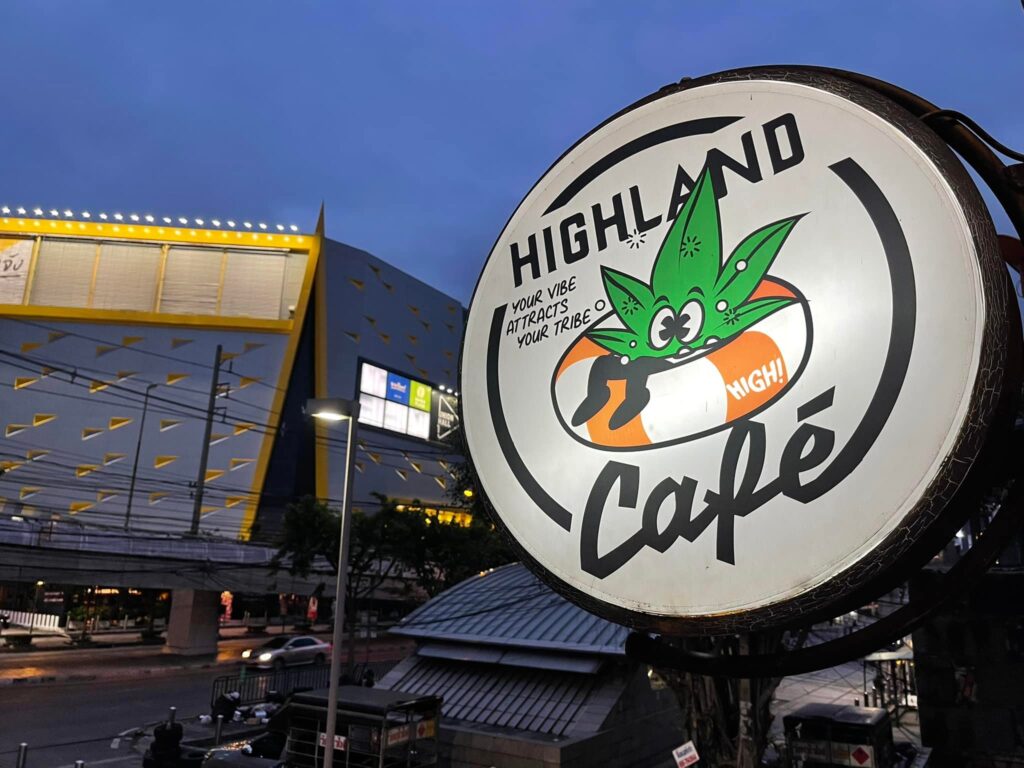 Highland Cafe sign