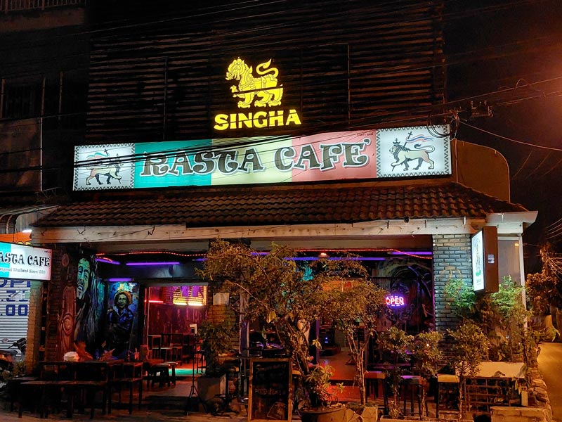 rasta cafe storefront chiang mai