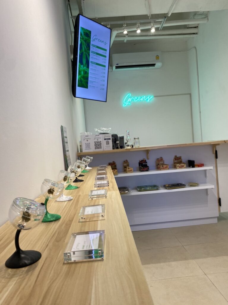 greens dispensary interior