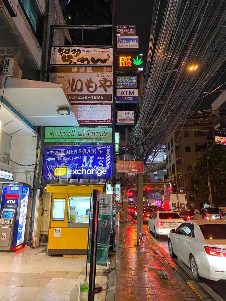 fat budz street sign bangkok