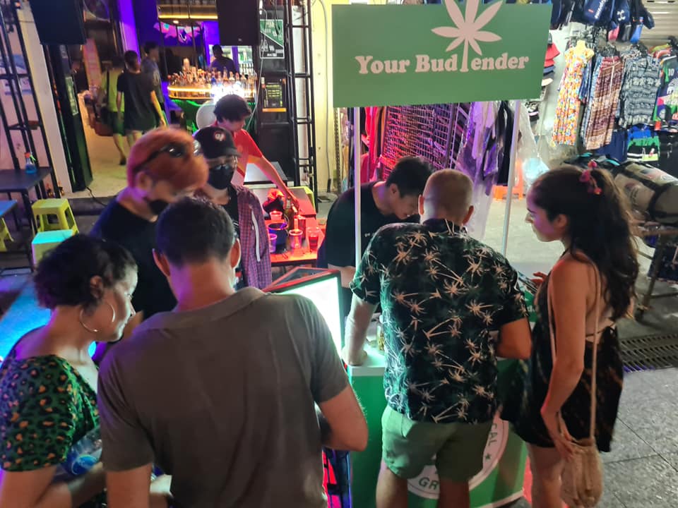 your budtender cannabis pop up stall