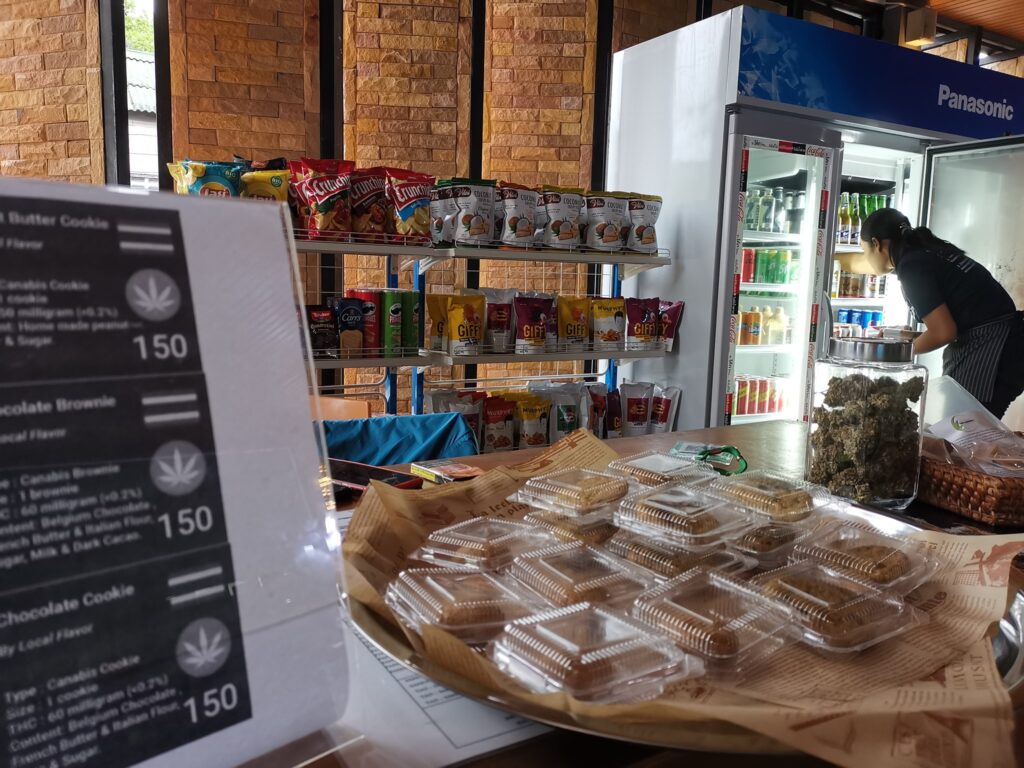 edibles and snackfood inside koh samui cannabis dispensary