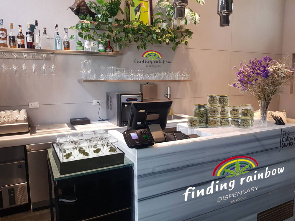 Finding Rainbow Bangkok Dispensary Counter