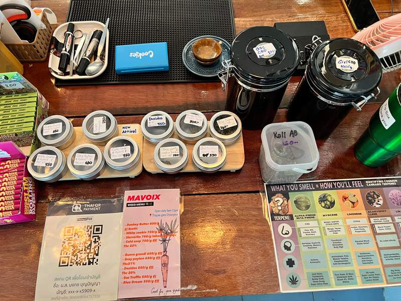 Mavoix cannabis weed menu