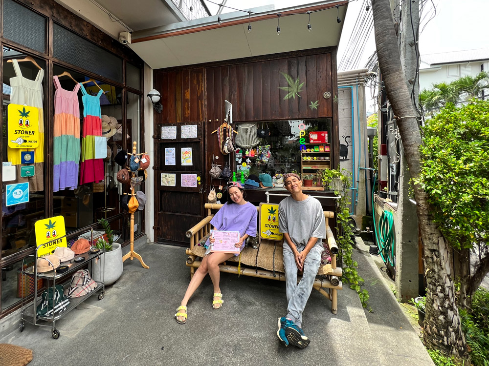 StonerCNX Outdoor Storefront with owners