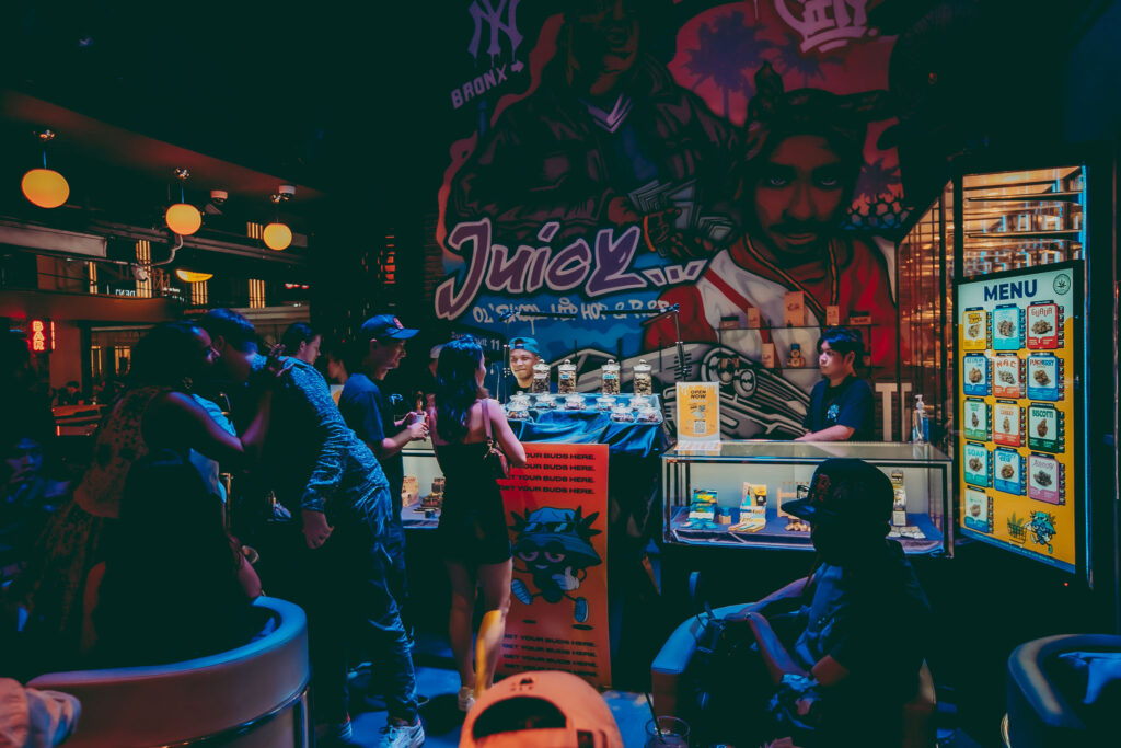 Inside Juicy Buds dispensary in Bangkok