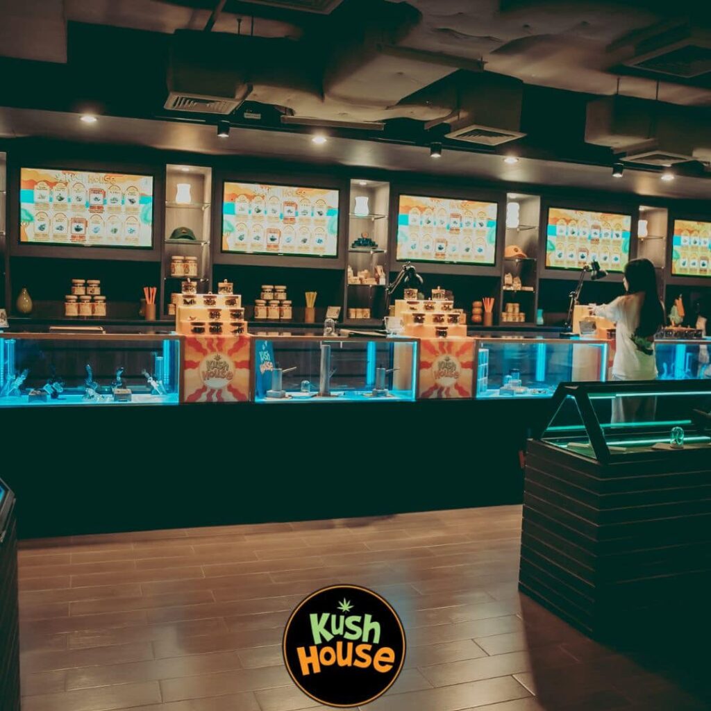 Dispensary interior in Kush House Bangkok