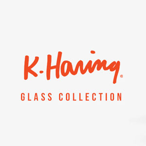 K.Haring-Glass-Logo K.Haring Glass