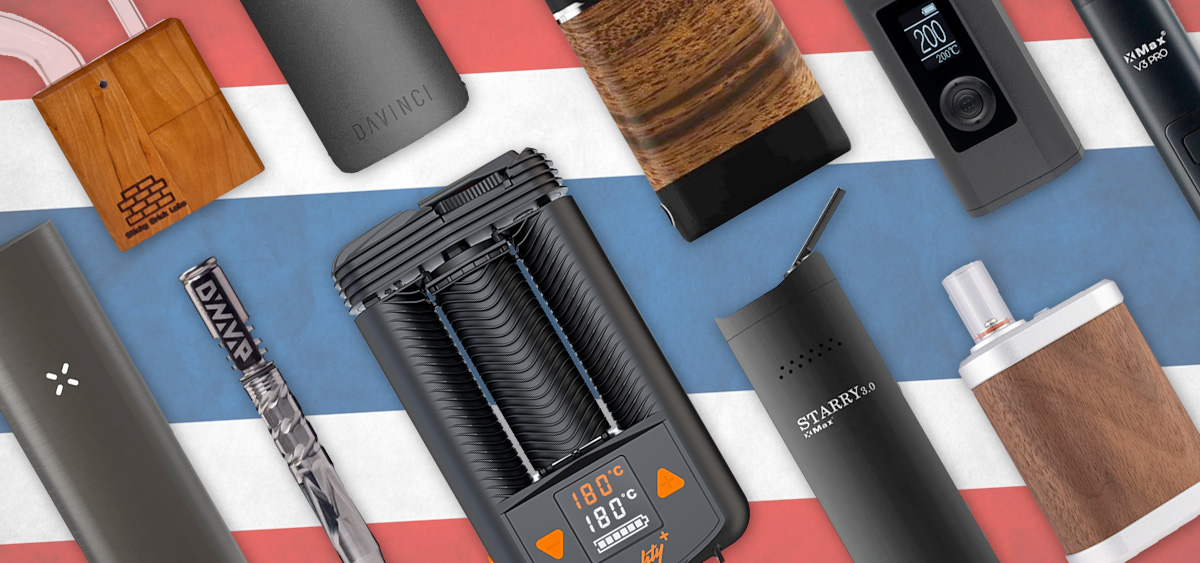 selection of dry herb vaporizers available in Thailand